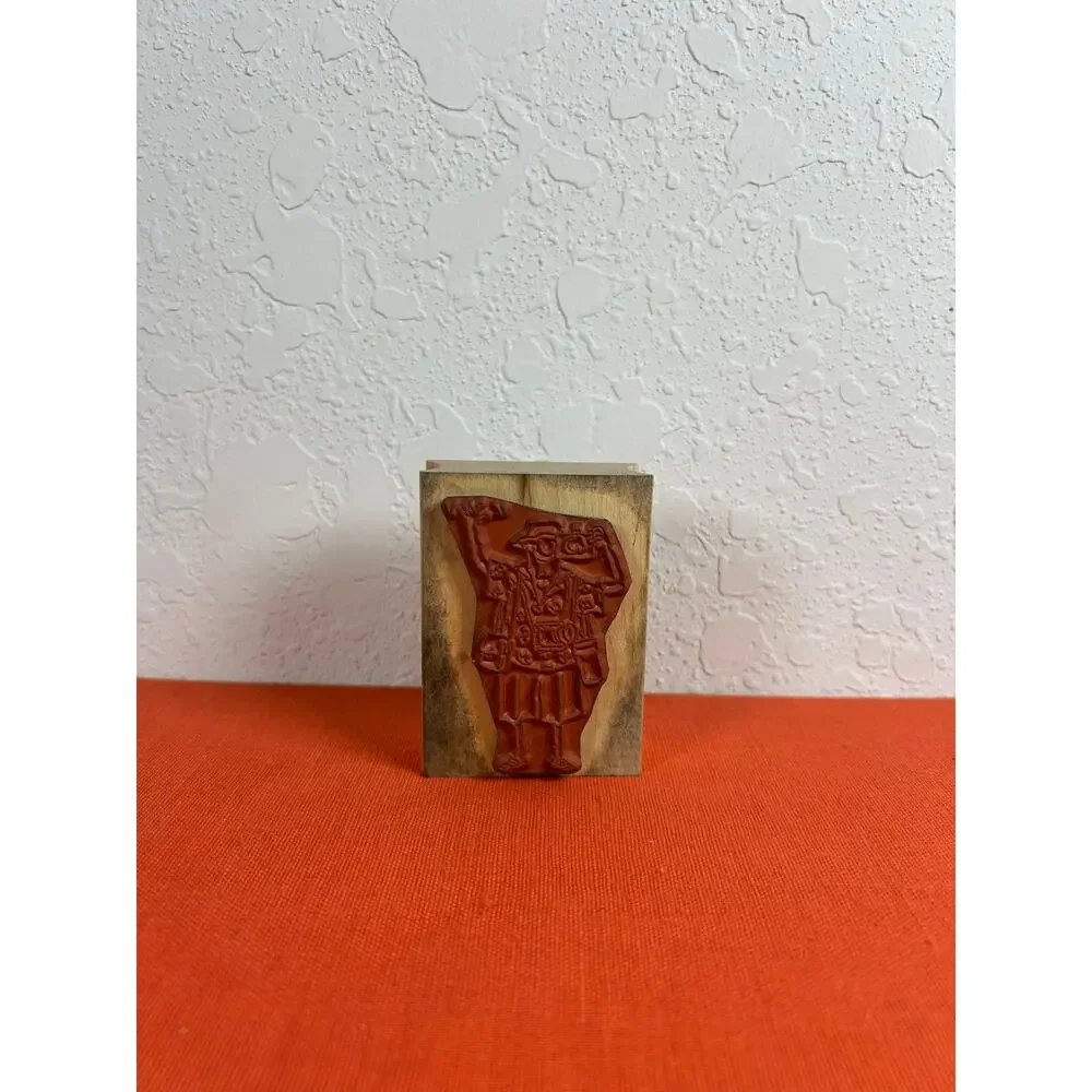 American Art Janet Cleland Wood Mounted Rubber Stamp-Shutter Bug- preowned